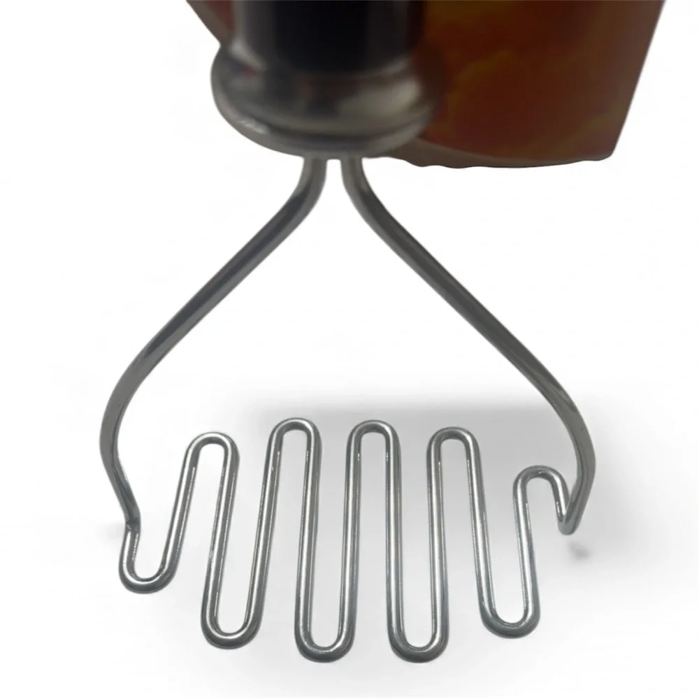 KitchenAid Gourmet Black and Stainless Steel Wire Masher, 10.24